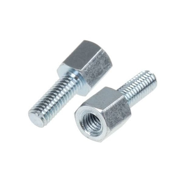 Newport Fasteners Hex Standoff, #6-32 Thrd Sz, Steel Zinc, 1